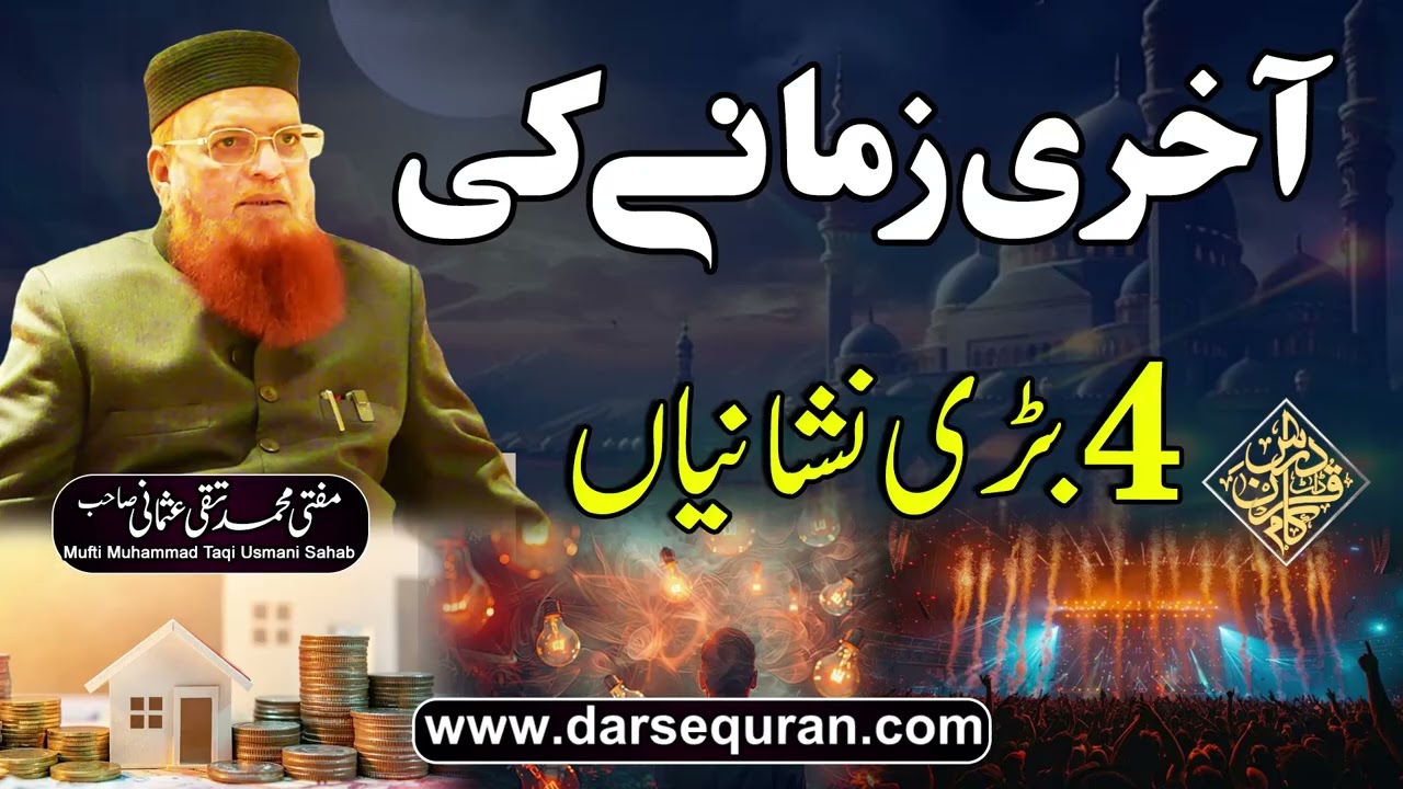 Akheri Zamany Ki 4 Bari Nishaniyan - Mufti Muhammad Taqi Usmani Sahab