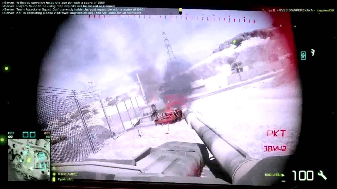 BFBC2 T90 MBT Gameplay.