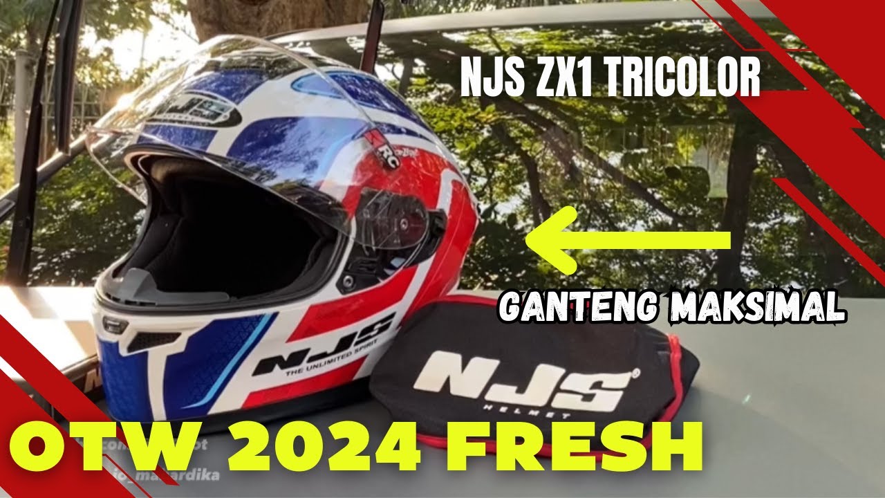 NJS ZX1 TRICOLOR HELM LAMA RASA BARU UNTUK 2024 | LOCAL PRIDE | JoPilot #njshelmet #motovlogreceh