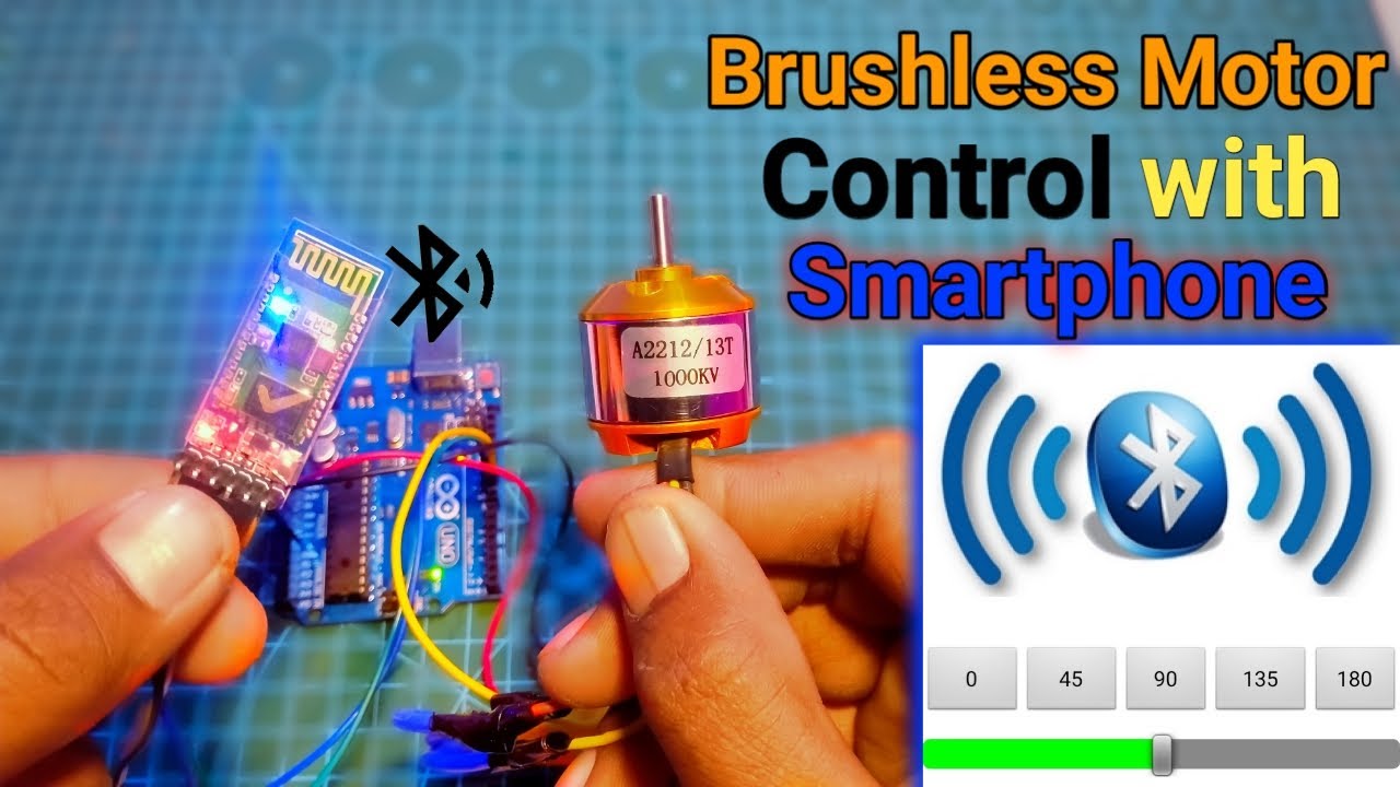 How to Control Brushless Motor with Bluetooth using smartphone