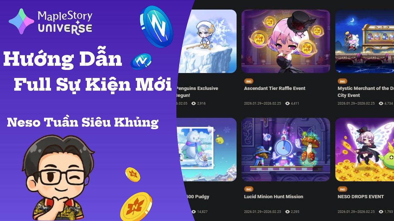 Hướng Dẫn Tất Cả Event Mới Trong 1 Video + Pool Boss Tuần Mới  #maplestoryn #games #fypシ #trending