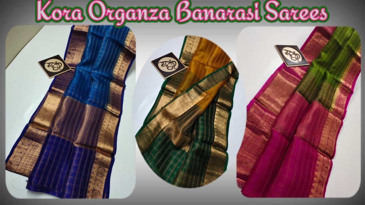 Kora Organza Sarees || Banarasi Sarees for wholesale || Premi Collections