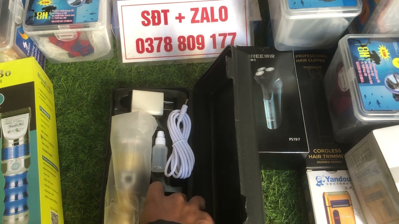 Tông Đơ Cắt Tóc HuaErBo B60 Dung Lượng Pin Trâu 5000 mah – Tông Đơ Cắt Tóc Chuyên Nghiệp 