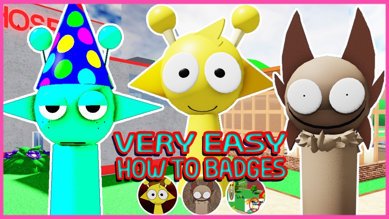 Roblox Update - How to get 3 Badges in  3D Sprunki Roleplay