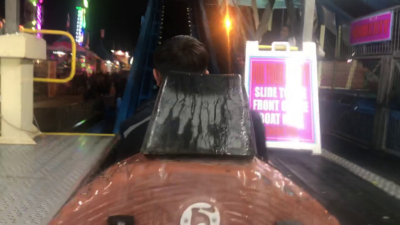 Whitewater ONRIDE POV night front seat riverside country fair and national date festival