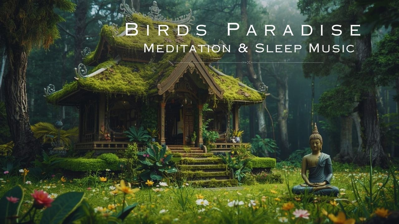 432Hz Healing Meditation Music with nature sounds | Birds Paradise