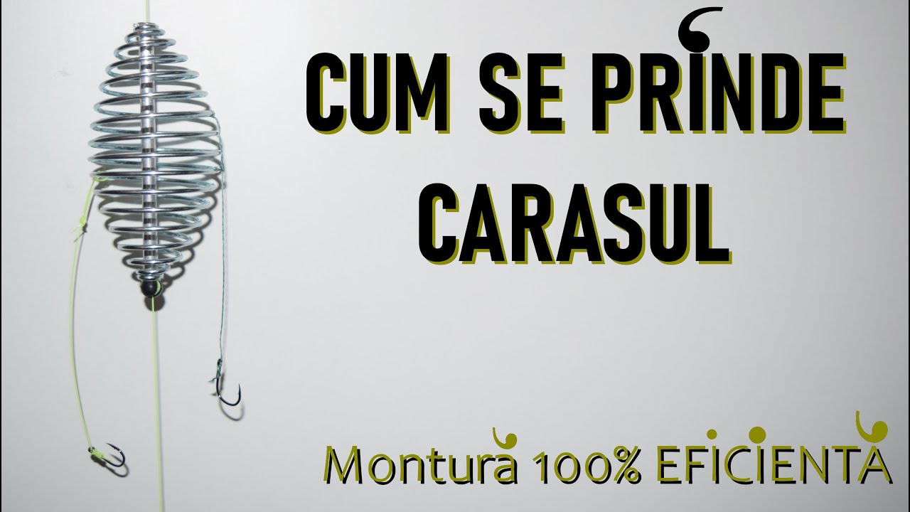 PESCUIT la CARAS / MONTURĂ SIMPLĂ  / CUM SE FACE ?