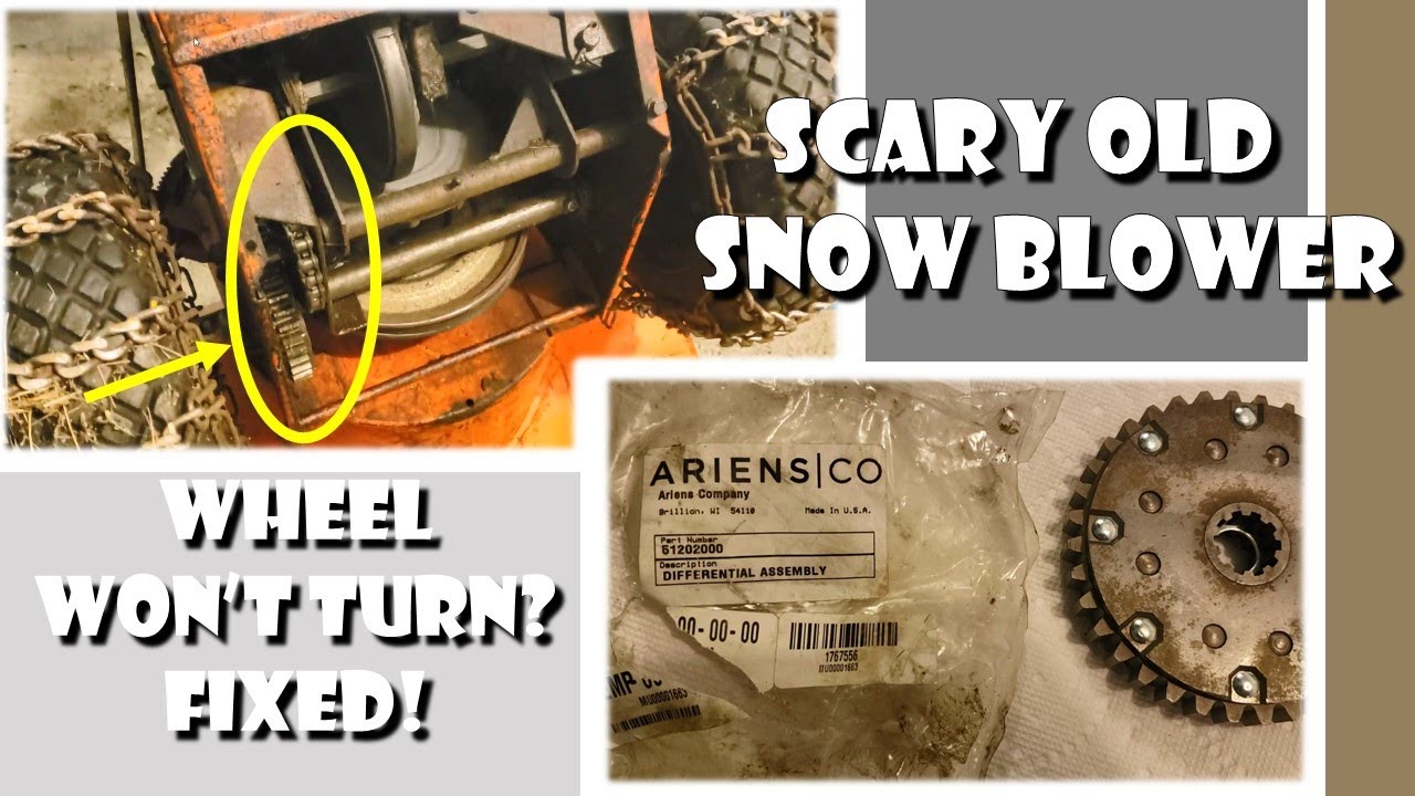 Snow blower wheel does not turn? Fear not! Possible diagnosis and how to fix a wheel not turning!