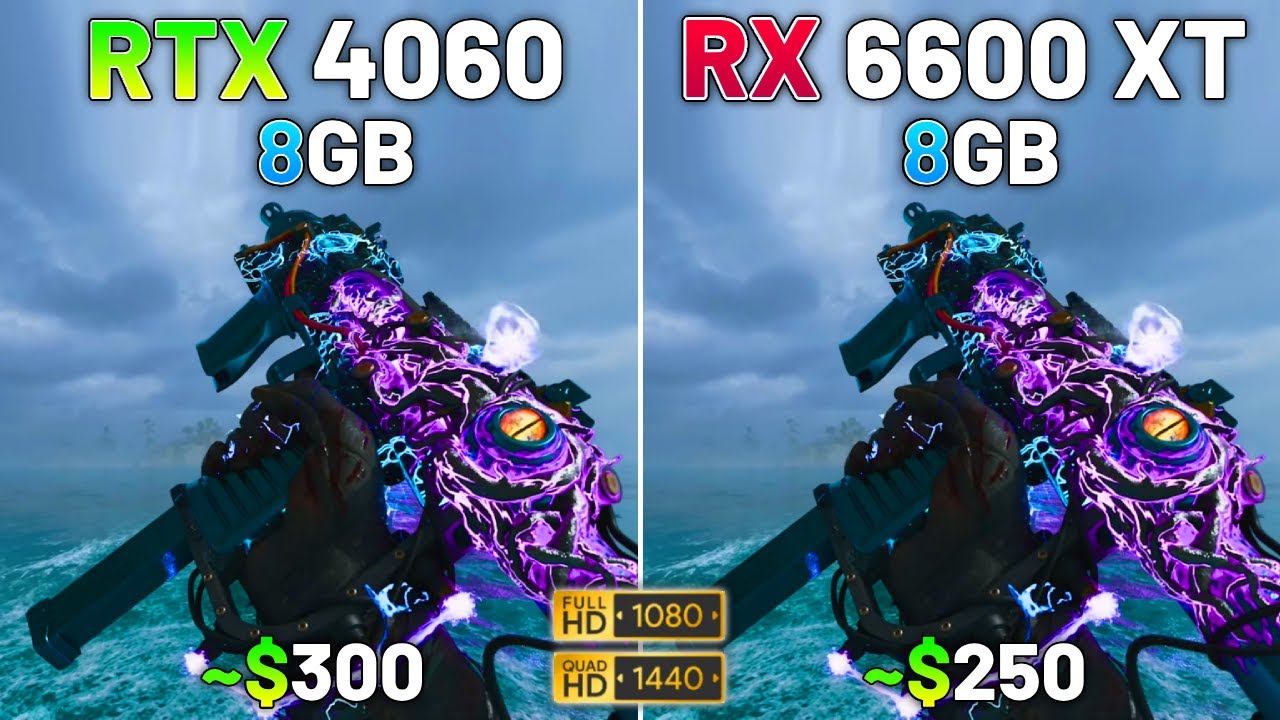 RTX 4060 vs RX 6600 XT | Test in 9 Games | 1080p vs 1440p