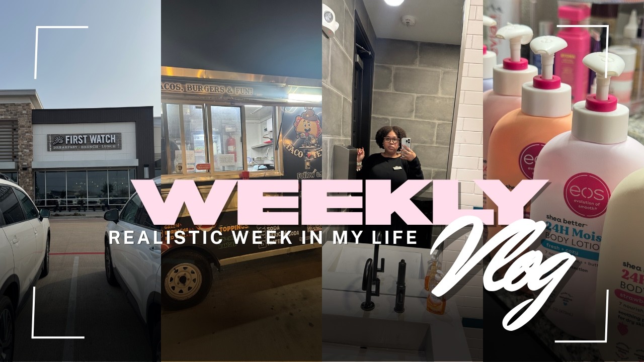 A Realistic Week in My Life | Work, Hygiene Shopping at Home, Tacos, pool, appts & Errands