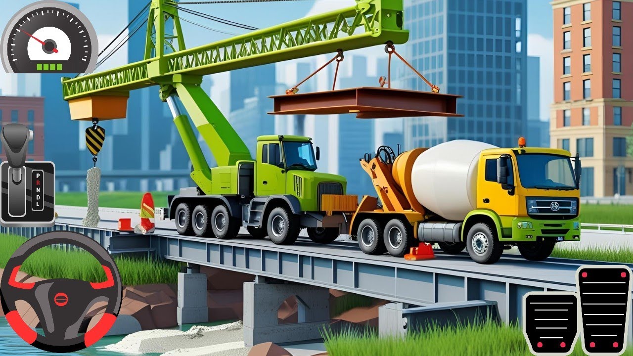 Bridge Construction in City Simulator | Realistic Infrastructure Building Gameplay 2025