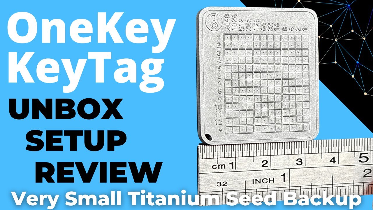 OneKey KeyTag: Резервное копирование Titanium Recovery Seed (например, TinySeed) BIP39 Mnemonic M...