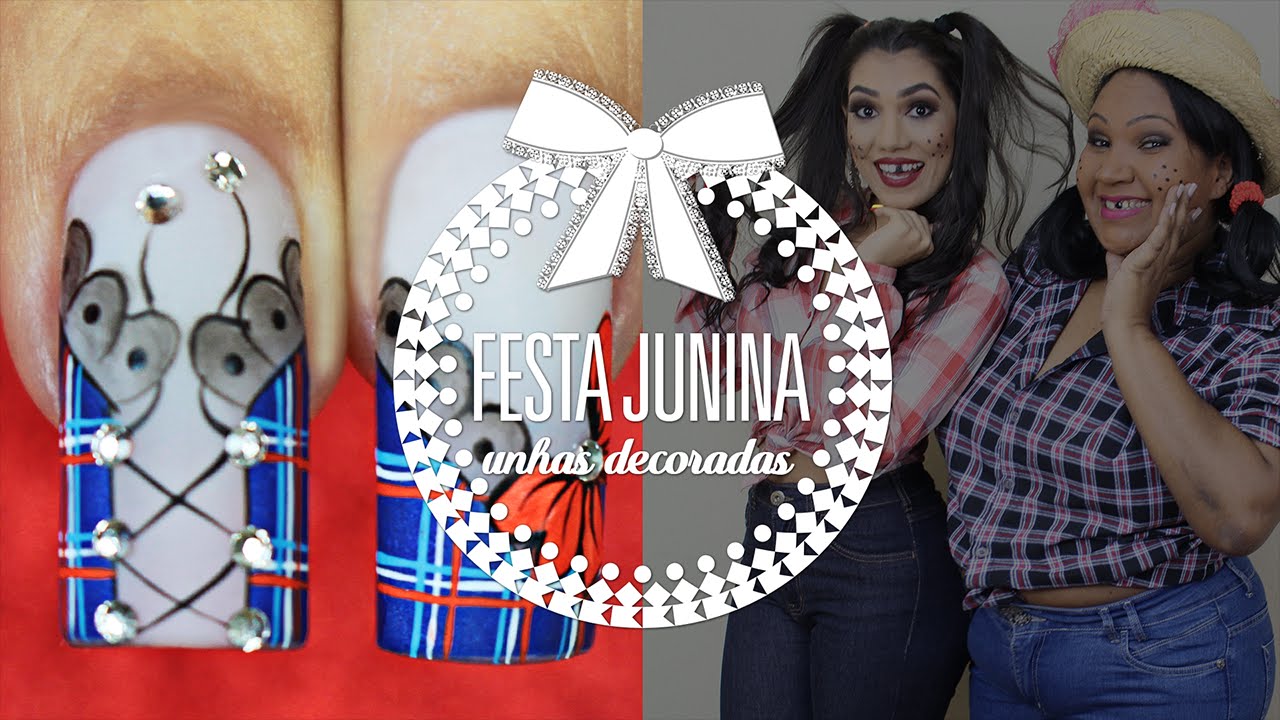 Unhas para Festa Junina (Country Nails) | Cola na Villar