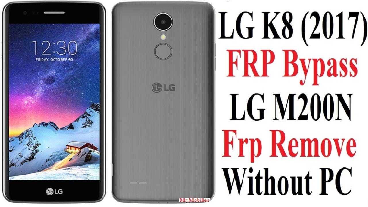 LG K8 (2017) FRP Bypass 2021 LG M200N Frp Remove Without PC