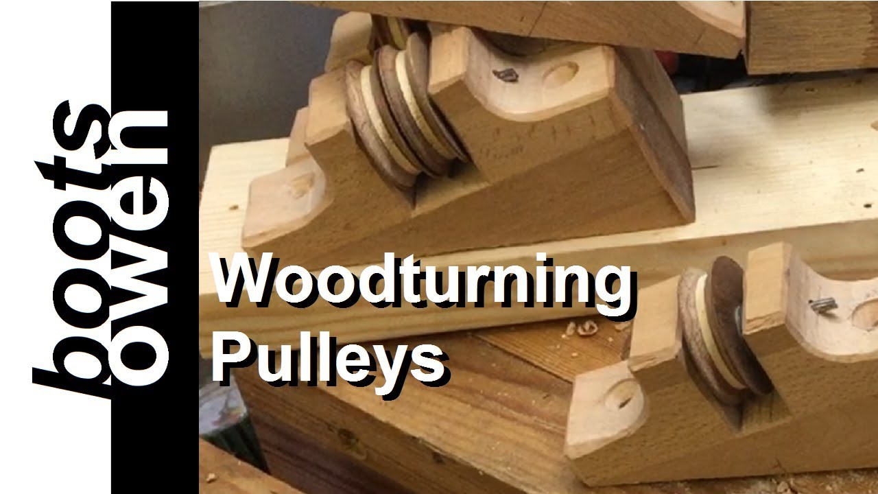 How to make wooden pulleys