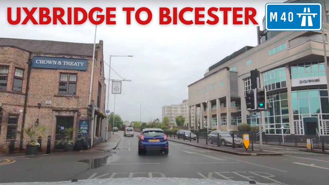 Driving in Britain | Uxbridge (West London) to Bicester | M40 Motorway and Countryside | England 🇬🇧