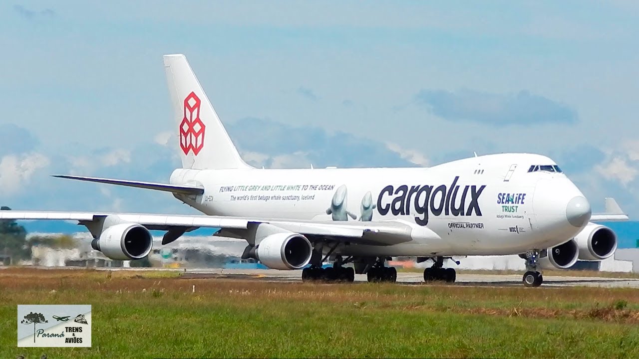 Decolagem 747 | Aeroporto de Curitiba | São José dos Pinhais #cargolux #curitiba #sjp