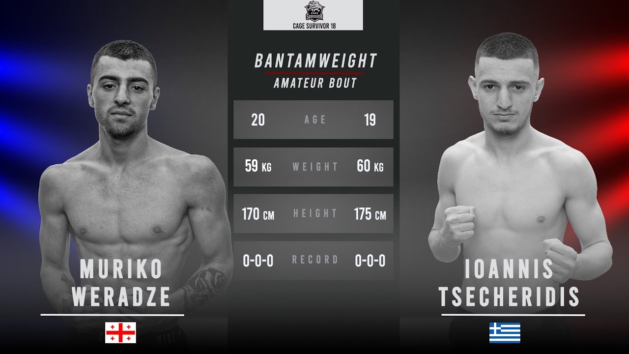 Cage Survivor 18: Muriko Weradze vs. Ioannis Tsecheridis Full Fight