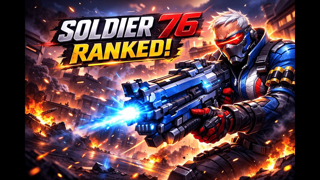 Ranked 25/02/2026 Soldier 76 - Overwatch (Gold - Plat)