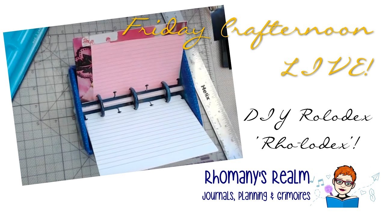 DIY Rolodex... Rho-lodex? | Friday Crafternoon LIVE!