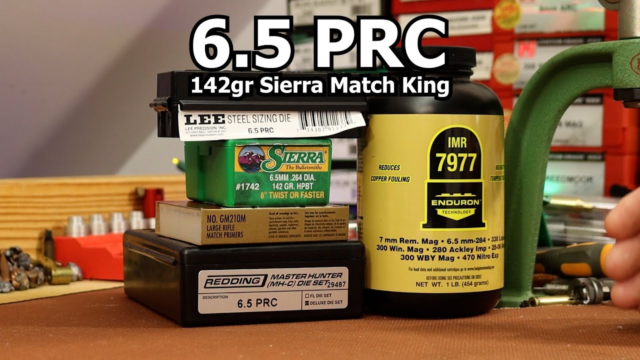 6.5 PRC - 142gr Sierra MatchKing with IMR 7977