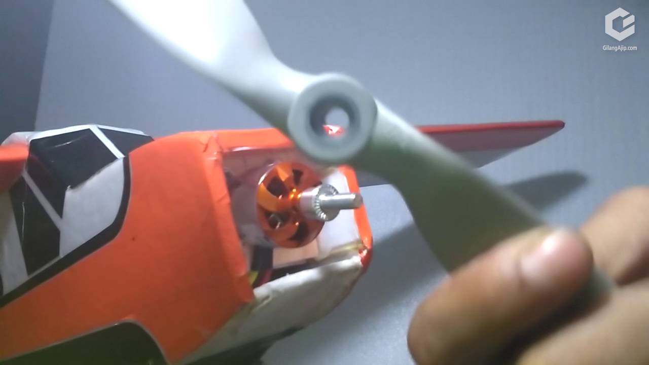 Cara memasang propeller / Baling-baling adaptor motor brushless RC 2212 - 2836 Pesawat RC