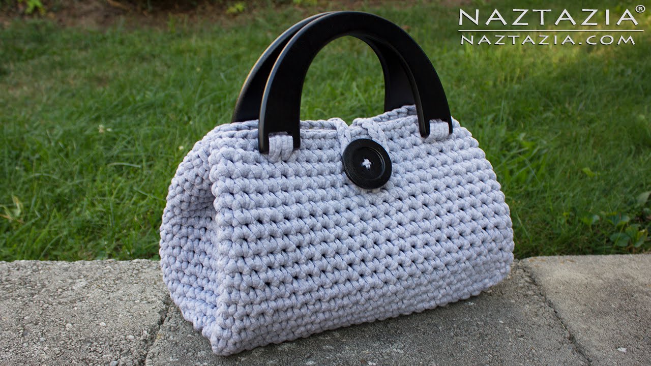 HOW to CROCHET CASUAL FRIDAY HANDBAG - Easy DIY Tutorial for Purse Bag Bolsa Borsa