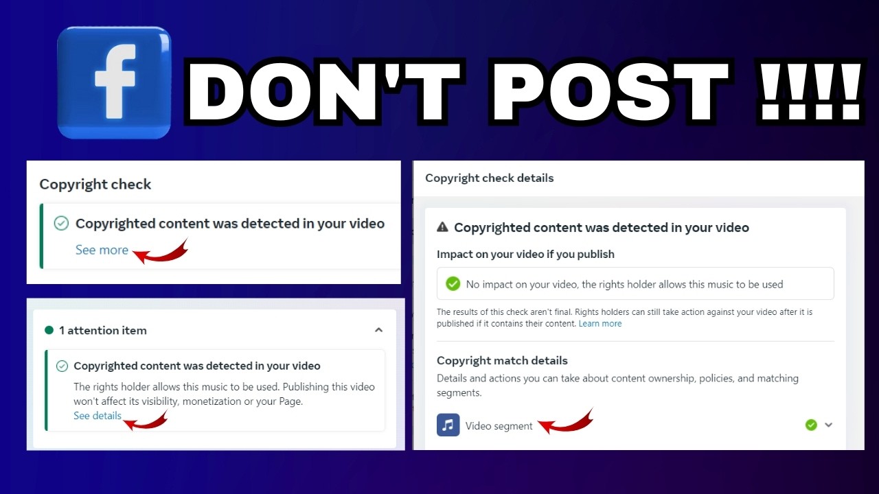 Сделайте это перед публикацией видео на Facebook (ПРОВЕРКА АВТОРСКИХ ПРАВ)