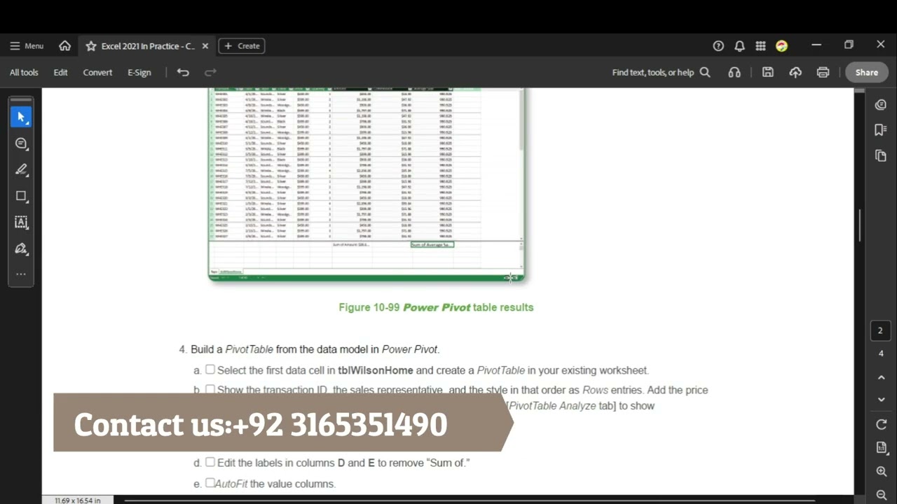Excel 2021 In Practice - Ch 10 Advanced Project 10-7 - SIMnet | EX 2021 - Advanced Project-10-7