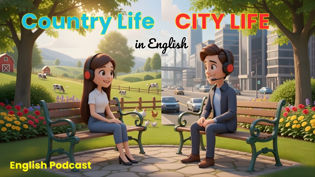 City Life vs Country Life | Easy English Podcast for Daily Conversation