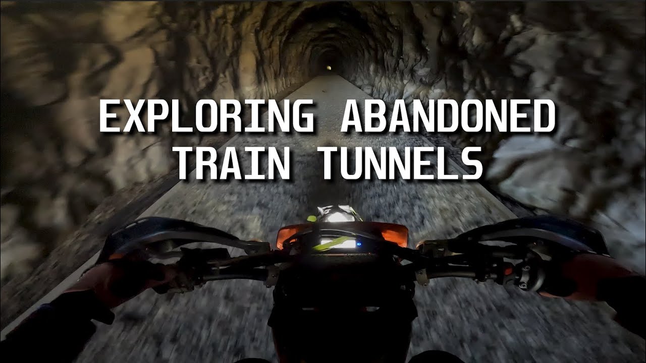 EXPLORING ABANDONED TRAIN TUNNELS! - Adventure Bike Ride