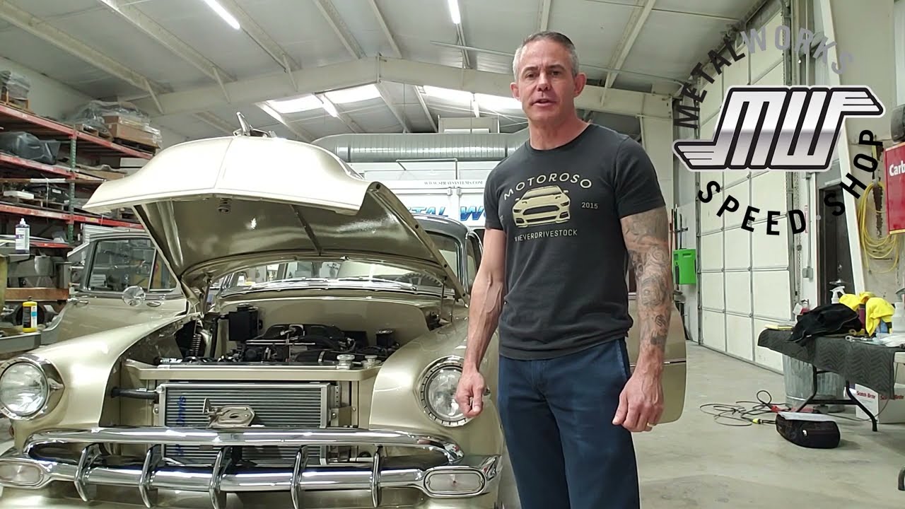 ProTouring 1954 Chevy BelAir with supercharged LSA engine and Art Morrison chassis by MetalWorks