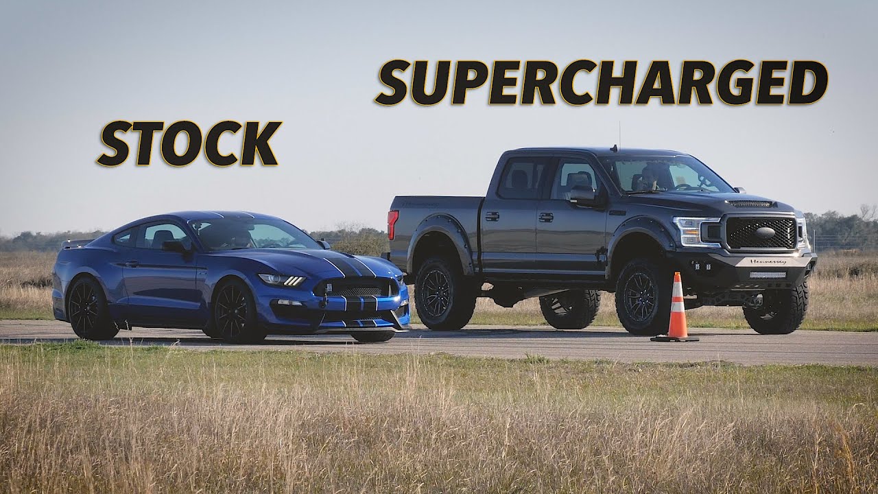F-150 vs GT350 Street Race | Venom 775 by Hennessey Performance