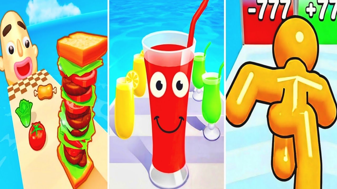 Sandwich Runner | Juice Runner | Tall Man Run, All Levels Android iOS Gameplay New Update 2026