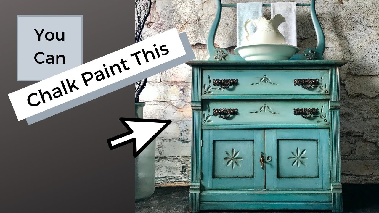 How to Ombre with Chalk Paint|Antique Wash Stand Tutorial