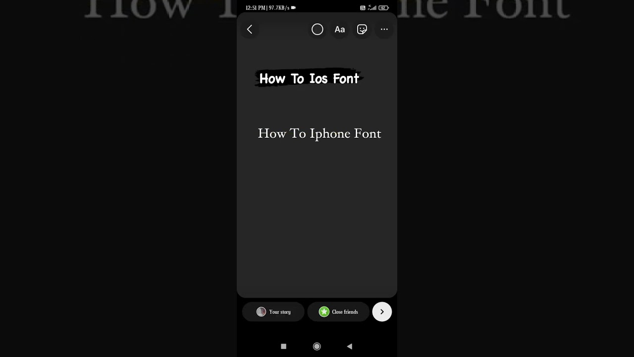 How To Ios Font🔥 With Android Phone❤️#short #shorts #fonts