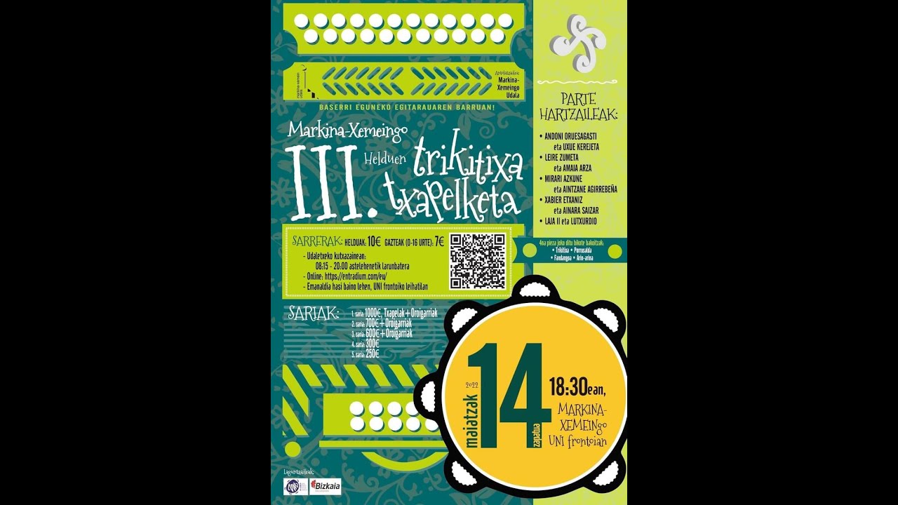 TRIKITIXA TXAPELKETA, MARKINA XEMEIN 2022 V 14