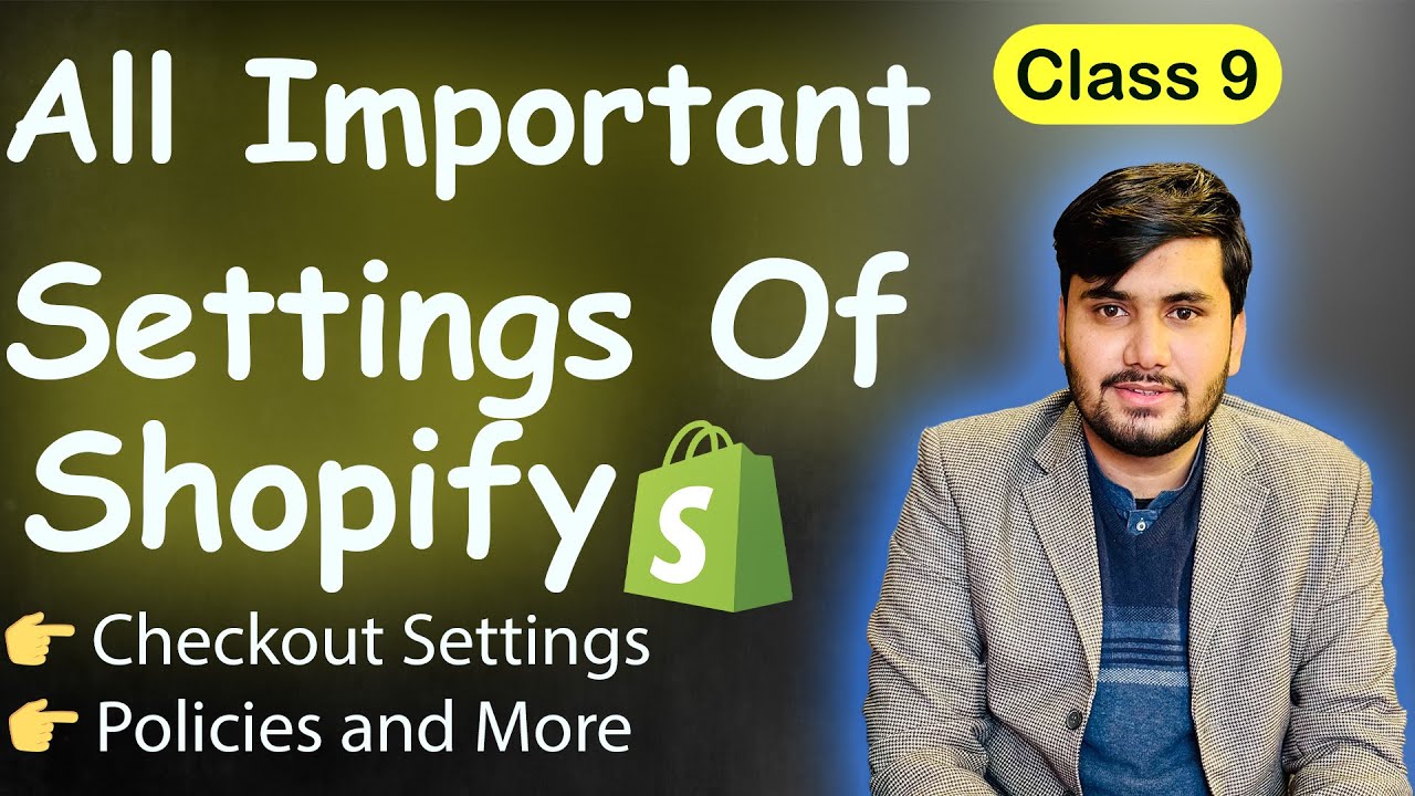 All Important Settings Of Shopify Store  || Shopify Checkout Settings and All Other Settings