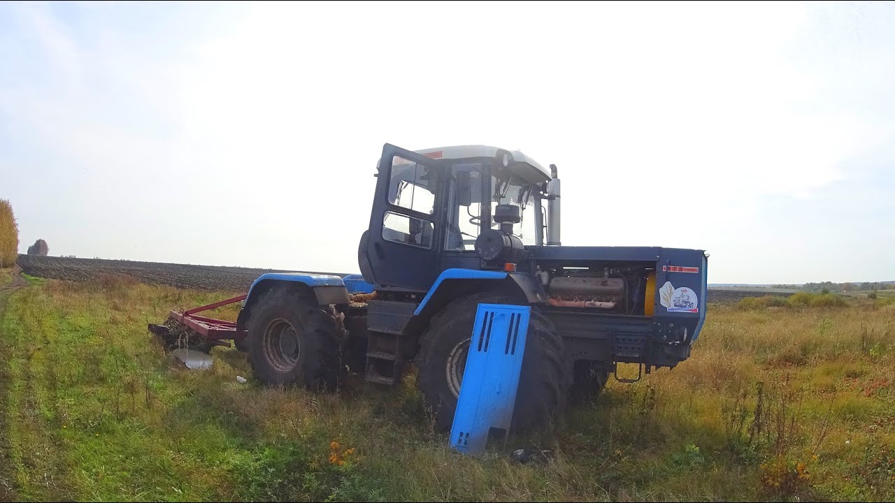 Самое серьезное ЧП с новым ХТЗ-17221 за год работы. Пахота зяби на Т-150К.