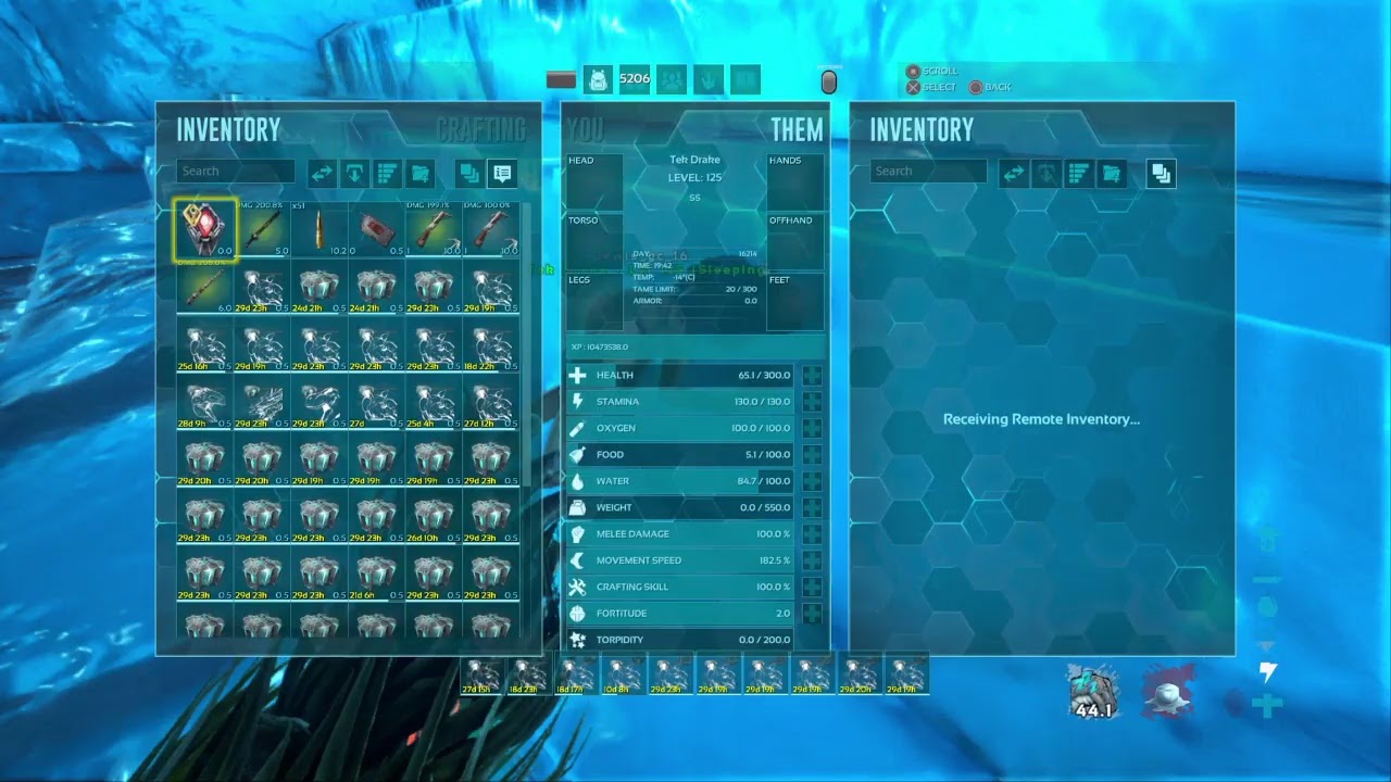 Ark Survival Evolved:sorting raid loot