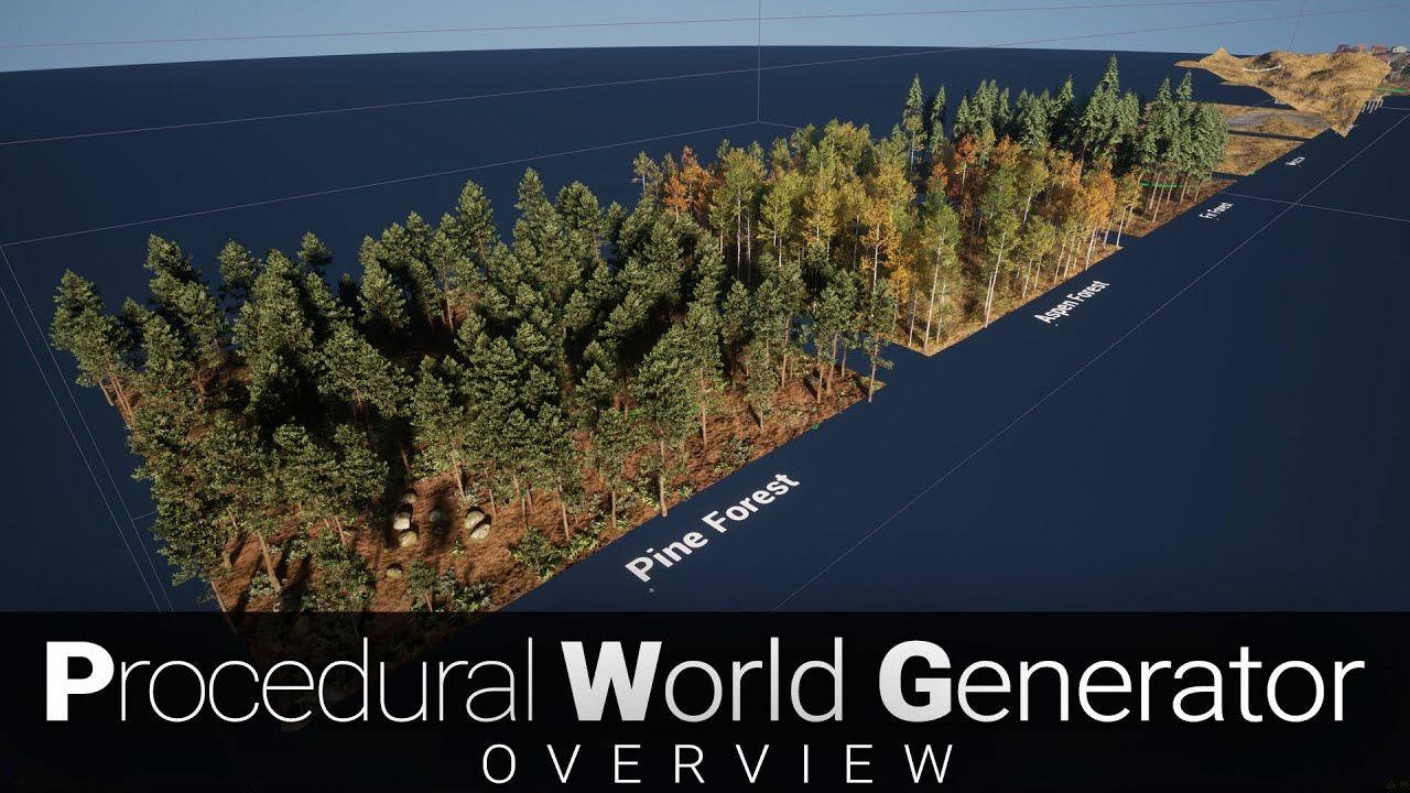 Procedural World Generator - Making of Overview MAP / #pcgaming #ue5 #unrealengine #gamedev #pcg