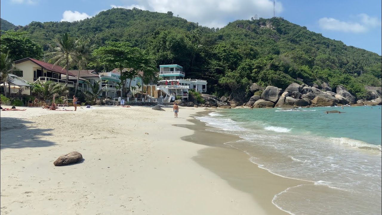 Koh Samui Thailand Christal Beach/ Silver Beach 2022 4K Walk Relaxing