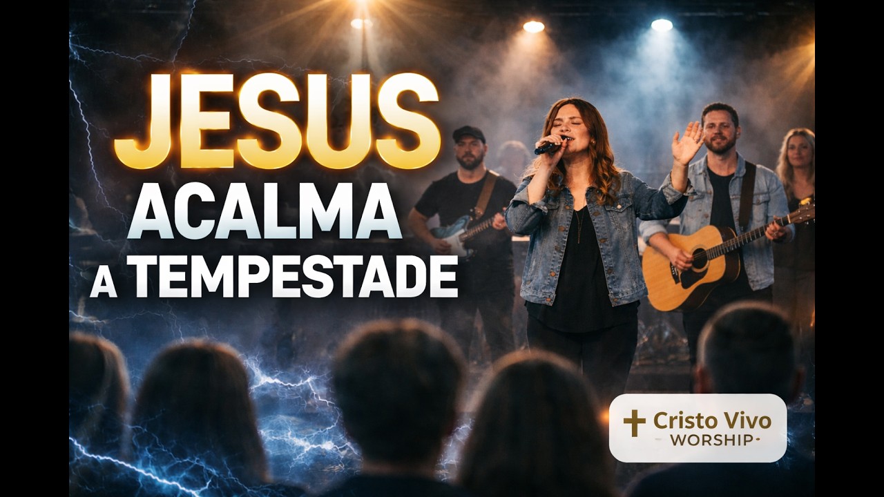 JESUS ACALMA A TEMPESTADE | Worship Profético de Adoração | Paz em Meio ao Caos |Cristo Vivo Worship