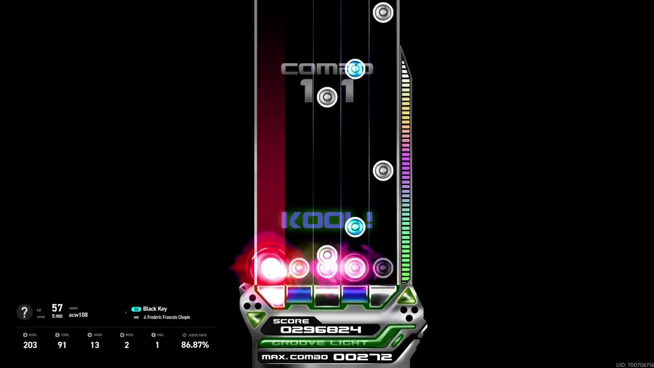 EZ2ON REBOOT  R : Black Key (hard, 16)