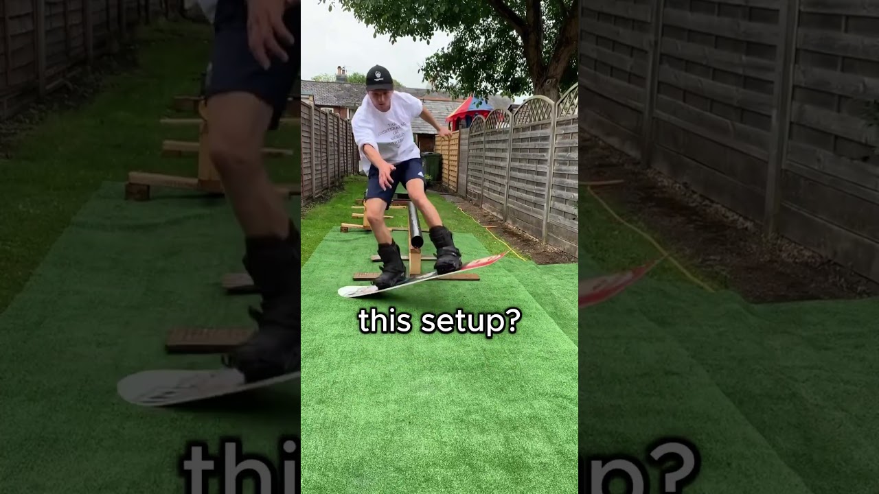 Legit Backyard Setup!🤩 (How to become a pro snowboarder)