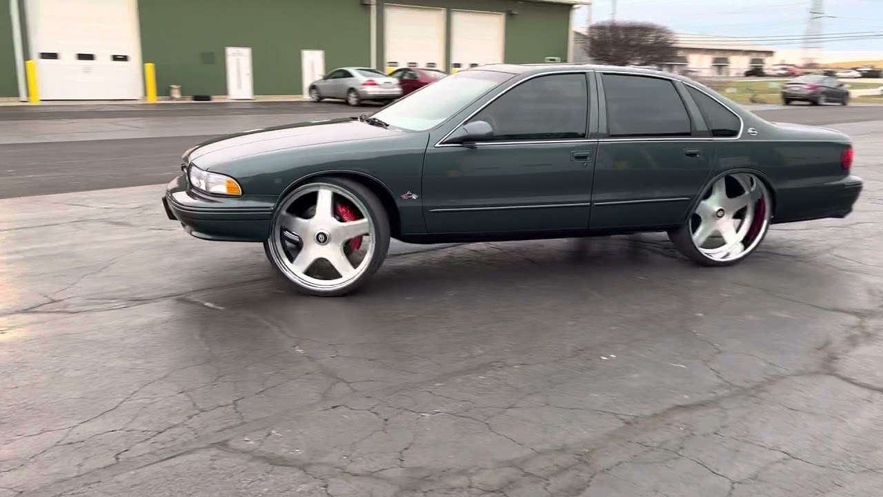 26” SD FORGED SS REPLICAS on the Impala Tuckin  /  Bet It Up Kustoms #565