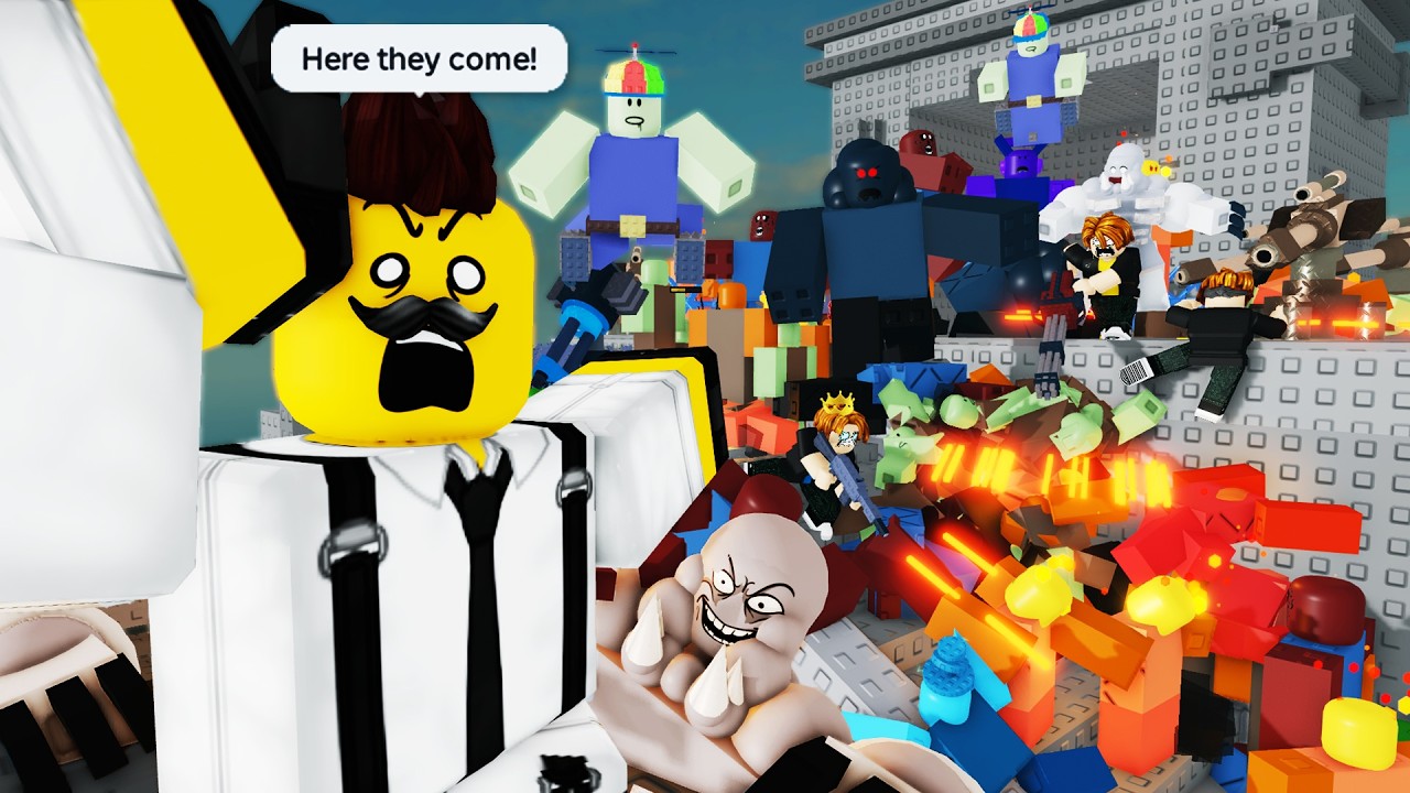ROBLOX Survive Zombie Arena 🧟 Funny Moments (MEMES)
