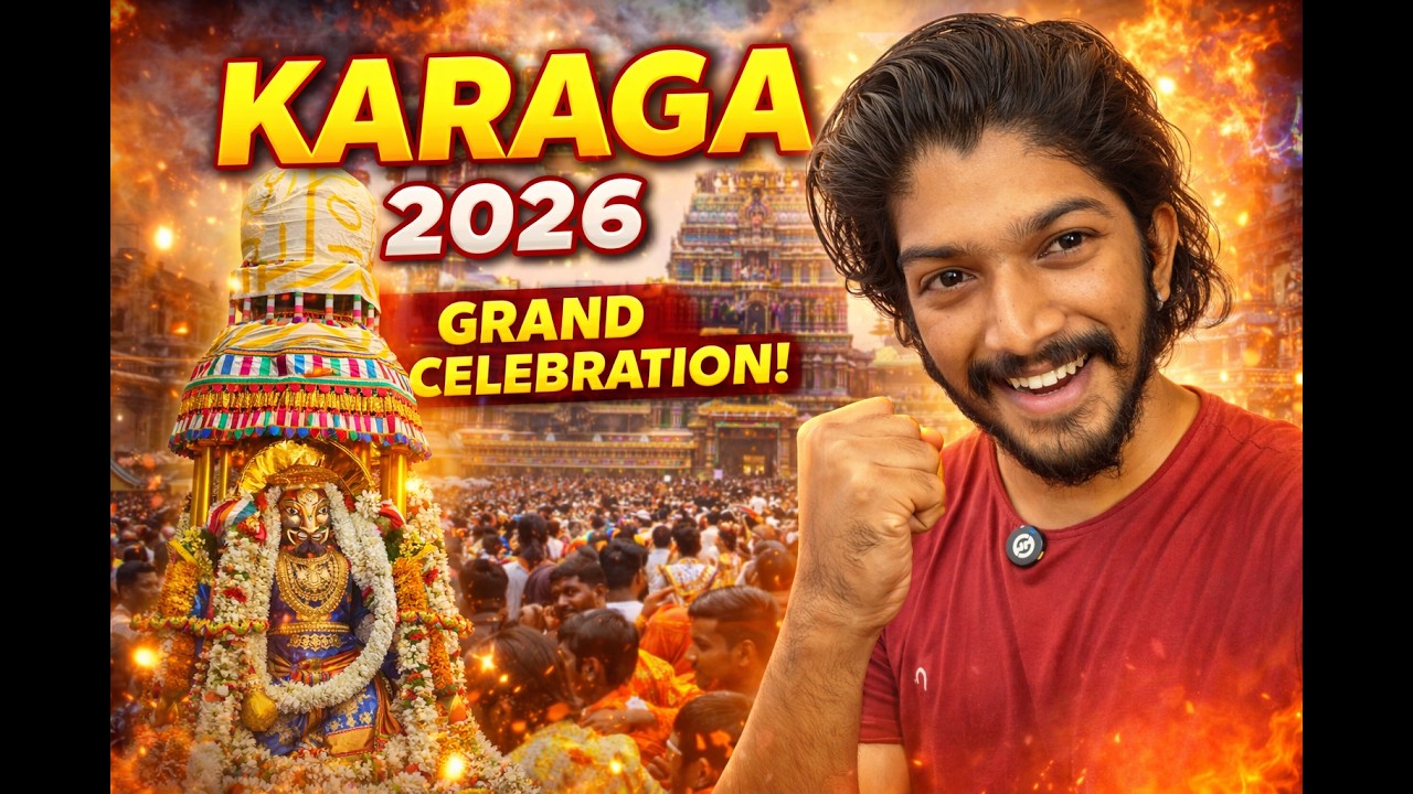 DON&rsquo;T MISS THIS! Karaga 2026 Bengaluru Full Experience🤯 | Karaga 2026 | Temple | Vlog | Dev Gnanesh