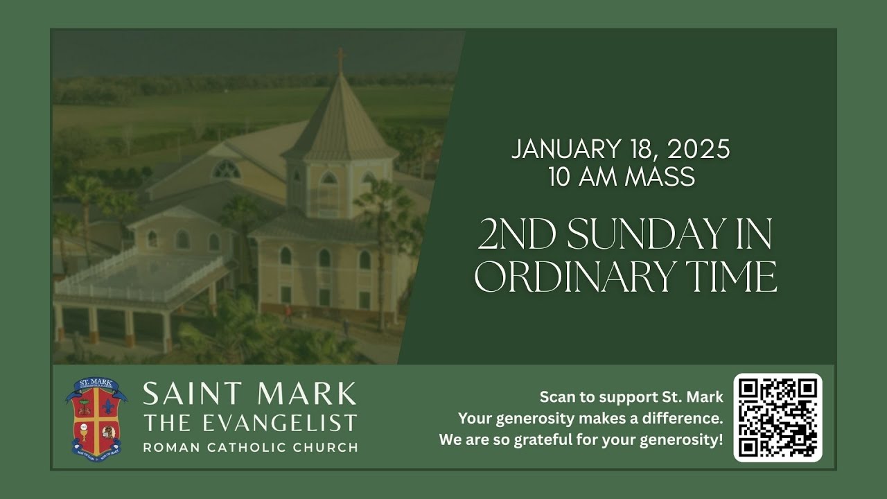 10:00 AM Mass for January 18