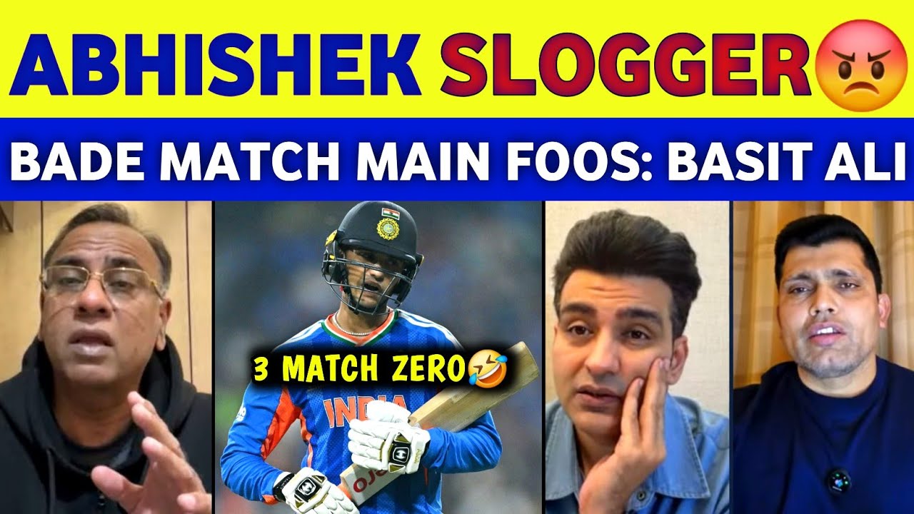 Basit Ali Crying On Abhishek Sharma Slogger In T20 World Cup 2026 | 3 Match Golden Duck